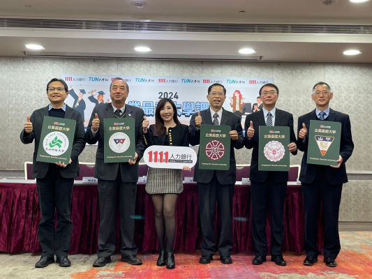 2024企業最愛大學榜單出爐！成大奪冠、臺師大強勢挺進前十