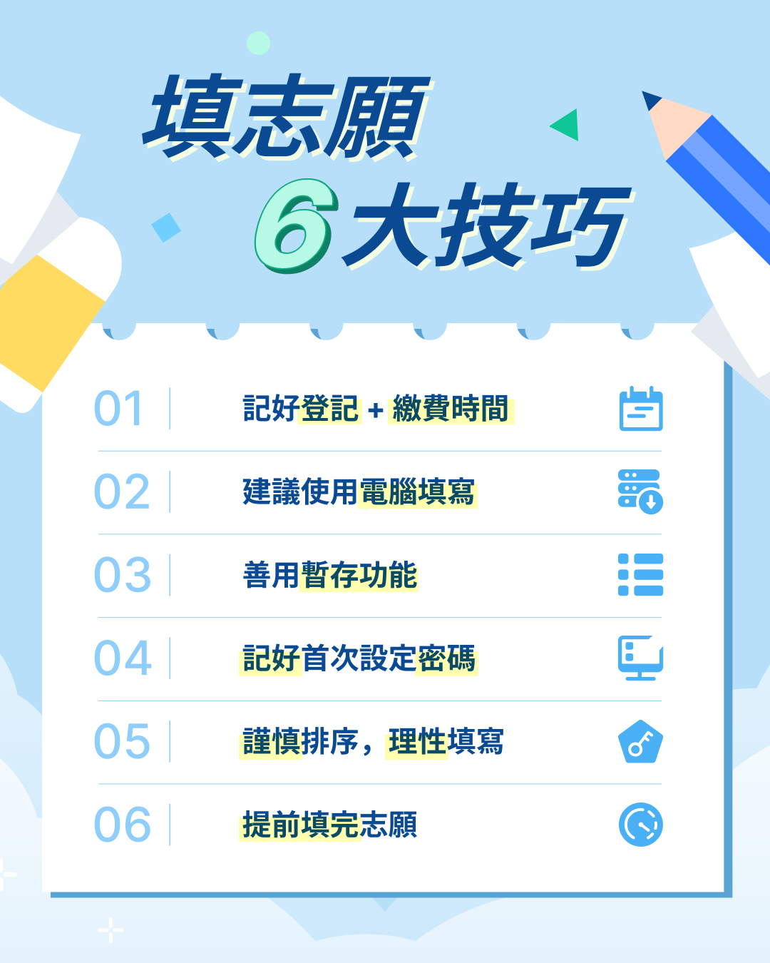 分科填志願建議策略