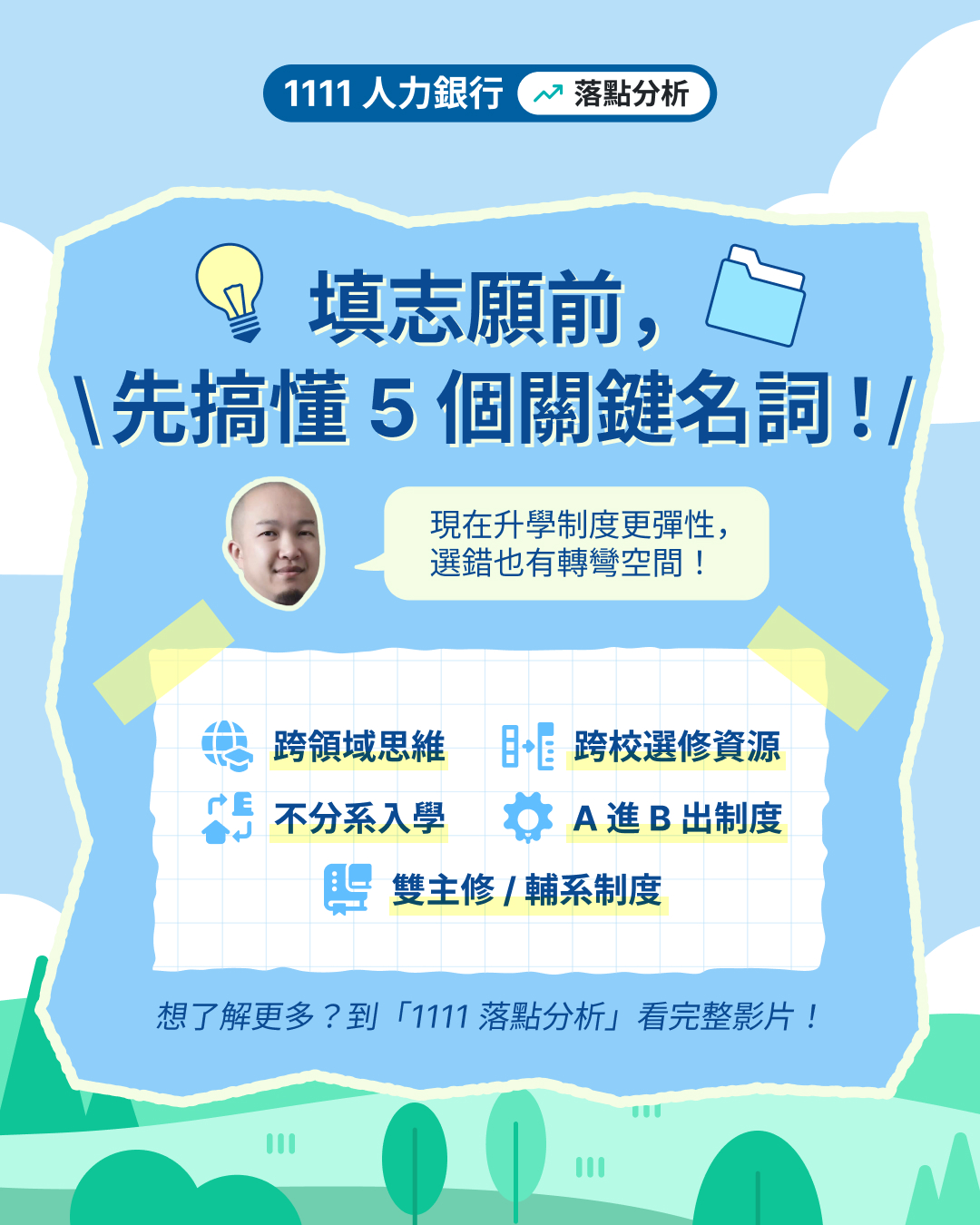 分科選填懶人包